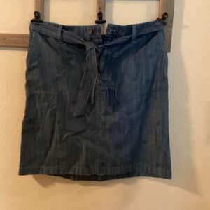 Talbots Mini Denim Skirt